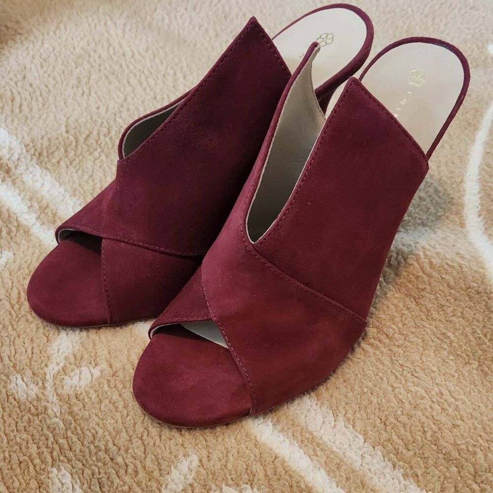 Trina Turk Laguna Red Mule Stiletto Heels